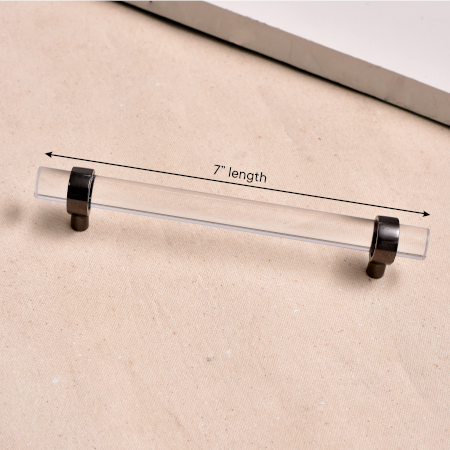 Adjustable Hardware Pulls Acrylic Door Handles (7 Inch)
